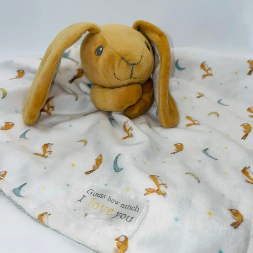 Guess How Much I Love You Bunny Rabbit Lovey Security Blanket Plush Knotted Toy